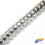 5/8" Half Dome Plastic Stud Trim w/ Rhinestones, PST-018