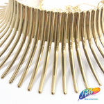 Gold Metal Choker Necklace - Style G