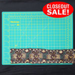CLOSEOUT! 7 yards Brown and Gold Embroidered Beaded Trim , COT-006