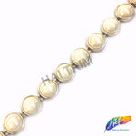 1/2" Round Plastic Stud w/ Pearl Trim, PST-021