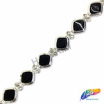 1" Diamond Plastic Stud Trim w/ Rhinestones, PST-025