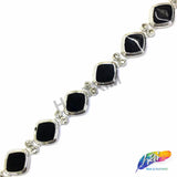 1" Diamond Plastic Stud Trim w/ Rhinestones, PST-025