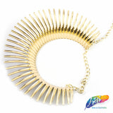 Gold Metal Choker Necklace - Style G