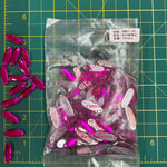 CLOSEOUT! Fuchsia Acrylic Stones (sold per pack), A34
