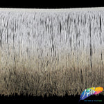 8" Ivory/Beige/Brown Ombre Chainette Fringe