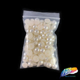 8mm Ivory Flatback Glue On Pearls