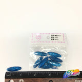 Blue Glitter Resin Stones, YF07