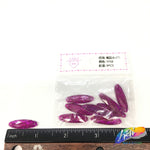 Fuchsia Glitter Resin Stones, YF08