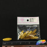 Yellow Glitter Resin Stones, YF44