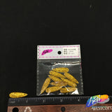 Yellow Glitter Resin Stones, YF44