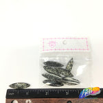 Black Glitter Resin Stones, YF02