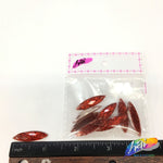 Red Glitter Resin Stones, YF06