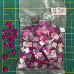 CLOSEOUT! Fuchsia Acrylic Stones (sold per pack), A34