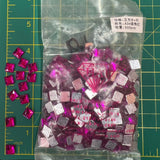 CLOSEOUT! Fuchsia Acrylic Stones (sold per pack), A34