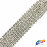 6-row Crystal Rhinestone Banding, A-006