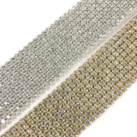 8-row Crystal Rhinestone Banding, A-008