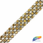 4-Row Color AB Crystal Rhinestone Trim, A-004 Color AB