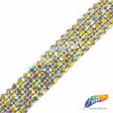 4-Row Color AB Crystal Rhinestone Trim, A-004 Color AB