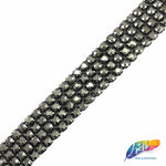 4-Row Color AB Crystal Rhinestone Trim, A-004 Color AB