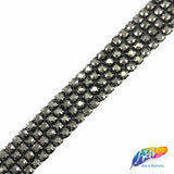 4-Row Color AB Crystal Rhinestone Trim, A-004 Color AB