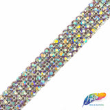 4-Row Color AB Crystal Rhinestone Trim, A-004 Color AB