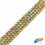 4-Row Color AB Crystal Rhinestone Trim, A-004 Color AB