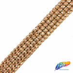 4-Row Color Crystal Rhinestone Trim, A-004 Color