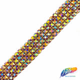 4-Row Color AB Crystal Rhinestone Trim, A-004 Color AB