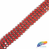 4-Row Color Crystal Rhinestone Trim, A-004 Color