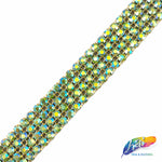 4-Row Color AB Crystal Rhinestone Trim, A-004 Color AB