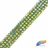 4-Row Color AB Crystal Rhinestone Trim, A-004 Color AB