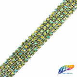 4-Row Color AB Crystal Rhinestone Trim, A-004 Color AB