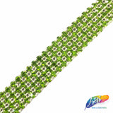 4-Row Color Crystal Rhinestone Trim, A-004 Color