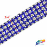 4-Row Color Crystal Rhinestone Trim, A-004 Color