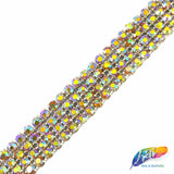 4-Row Color AB Crystal Rhinestone Trim, A-004 Color AB