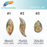 Clear AB Sunray Faceted Resin Stones
