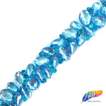 1" Beaded Color Stone Trim on Mesh, ACR-002