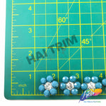 SALE! 3/4" Turquoise Flower Acrylic Stone Trim, ACR-067