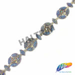 SALE! 7/8" Textured Round Acrylic Stone Trim, ACR-068