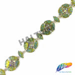 SALE! 7/8" Textured Round Acrylic Stone Trim, ACR-068