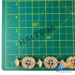 SALE! 7/8" Textured Round Acrylic Stone Trim, ACR-068