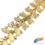 SALE! 1" Textured Wing Acrylic Stone Trim, ACR-069