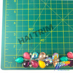3/4" Multicolored Clustered Teardrop Stone Trim, ACR-071