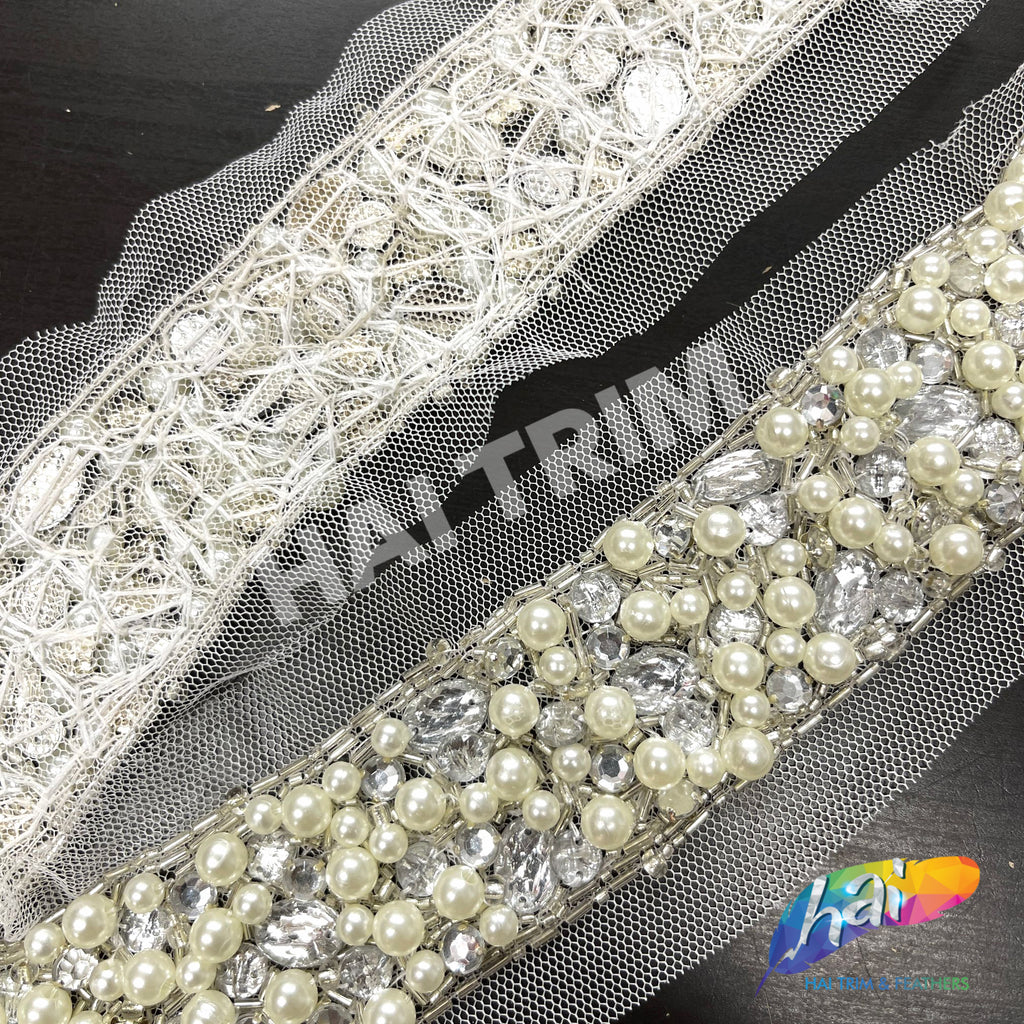 Acrylic Pearl Garland in Ivory 72 Long 957201 IV