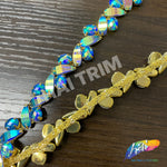 7/8" Color AB Resin Stone Trim, ACR-022