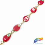 SALE! 3/4" Teardrop Acrylic Stone Trim, ACR-041