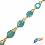 SALE! 3/4" Teardrop Acrylic Stone Trim, ACR-041