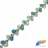 SALE! 1" Leaf Teardrop Acrylic Stone Trim, ACR-050