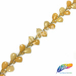 SALE! 1" Leaf Teardrop Acrylic Stone Trim, ACR-050