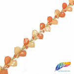 SALE! 1" Leaf Teardrop Acrylic Stone Trim, ACR-050